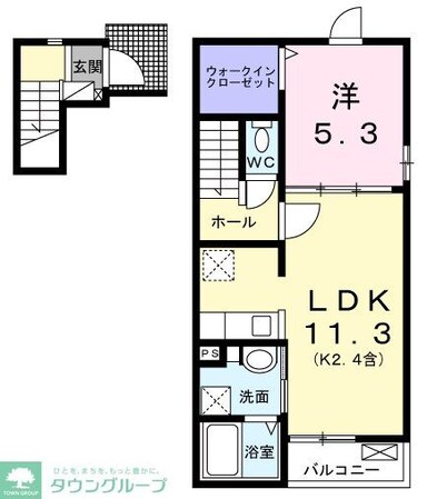 ラ・シモーヌ・メゾン MHの物件間取画像